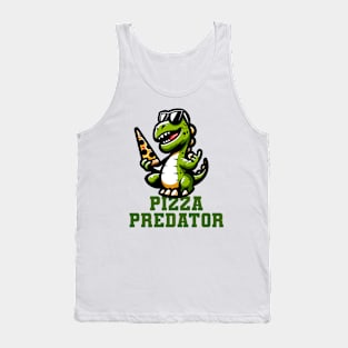 Pizza Predator - Funny Dinosaur Tank Top